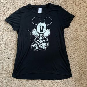 Disney glow-in-the-dark skeleton Mickey t-shirt